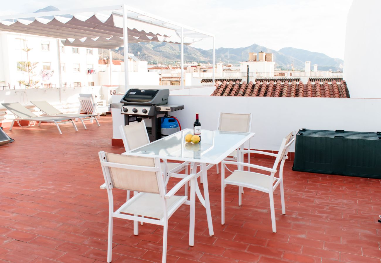 Ferienwohnung in Nerja - Penthouse, 100 kvm Dachterrasse im Stadtzentrum