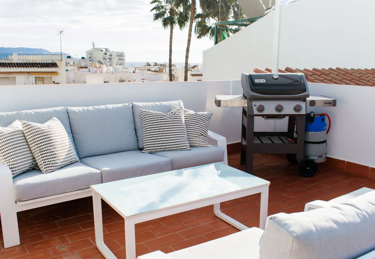 Ferienwohnung in Nerja - Penthouse, 100 kvm Dachterrasse im Stadtzentrum