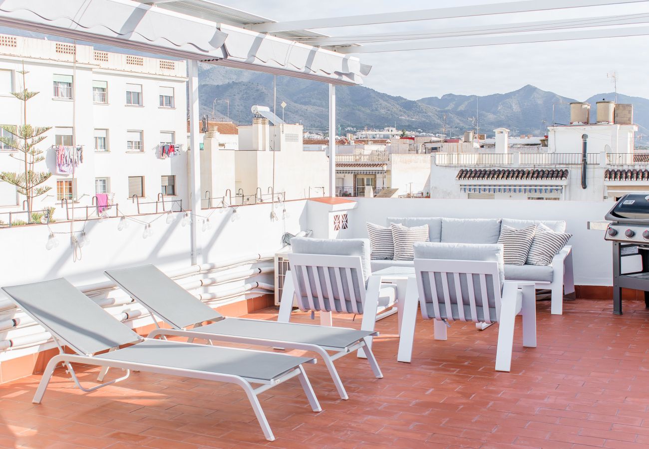 Ferienwohnung in Nerja - Penthouse, 100 kvm Dachterrasse im Stadtzentrum