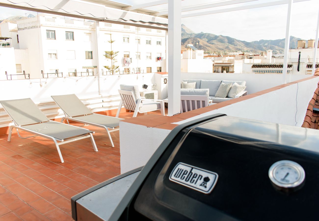 Ferienwohnung in Nerja - Penthouse, 100 kvm Dachterrasse im Stadtzentrum