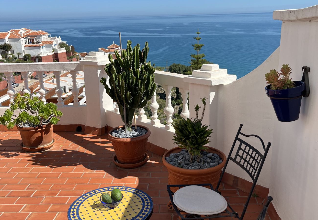 Ferienwohnung in Nerja - Wunderschöne Wohnung mit Meerblick und großer Terrasse 