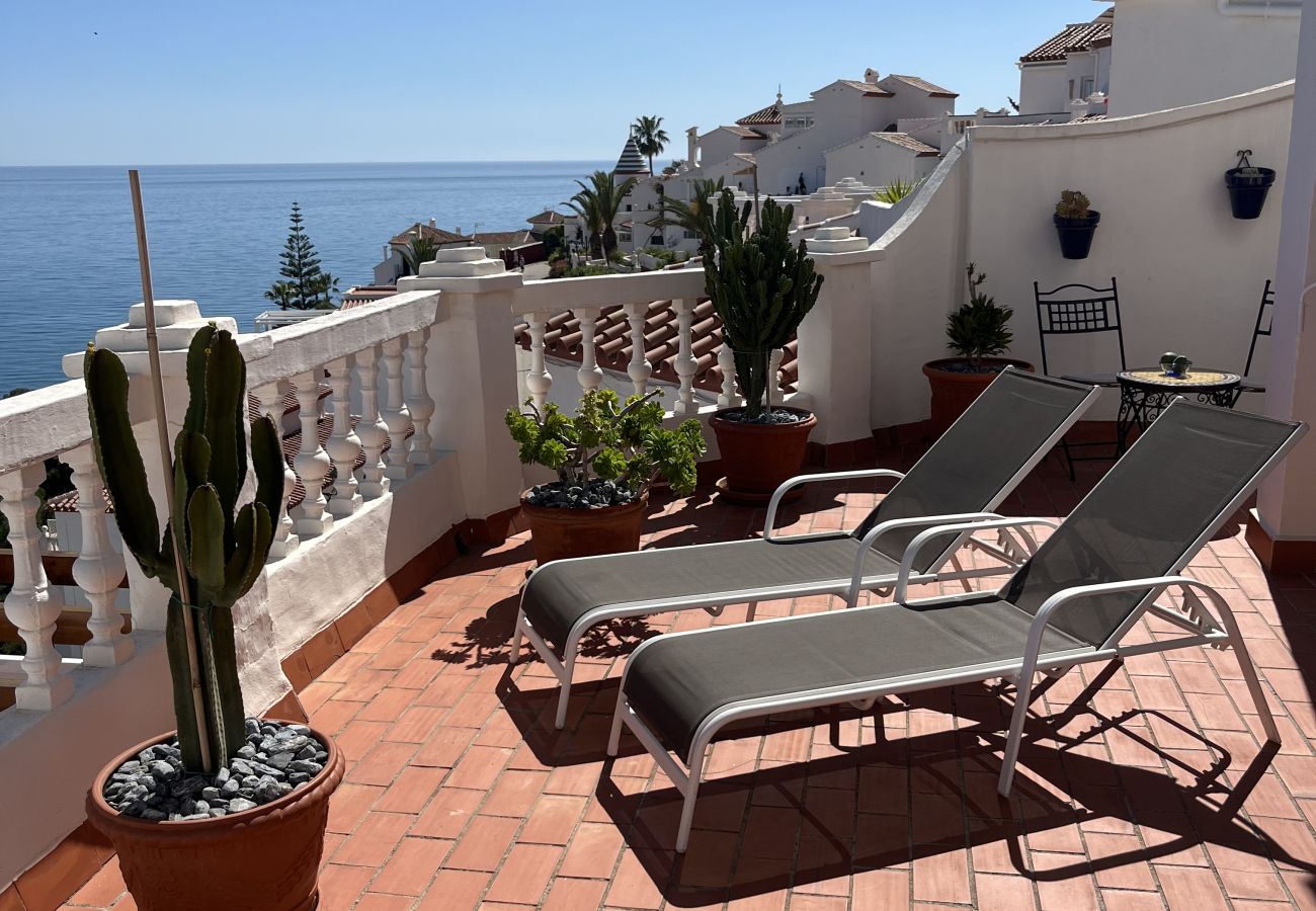 Ferienwohnung in Nerja - Wunderschöne Wohnung mit Meerblick und großer Terrasse 