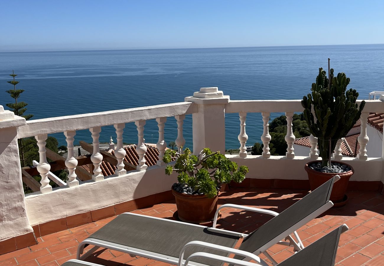 Ferienwohnung in Nerja - Wunderschöne Wohnung mit Meerblick und großer Terrasse 