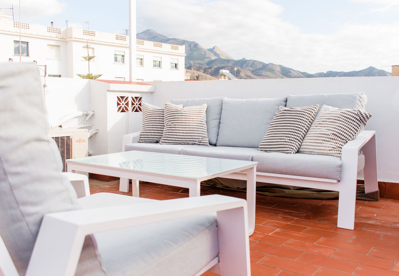 Apartment in Nerja - Penthouse, 100 kvm roof terrace in the city center